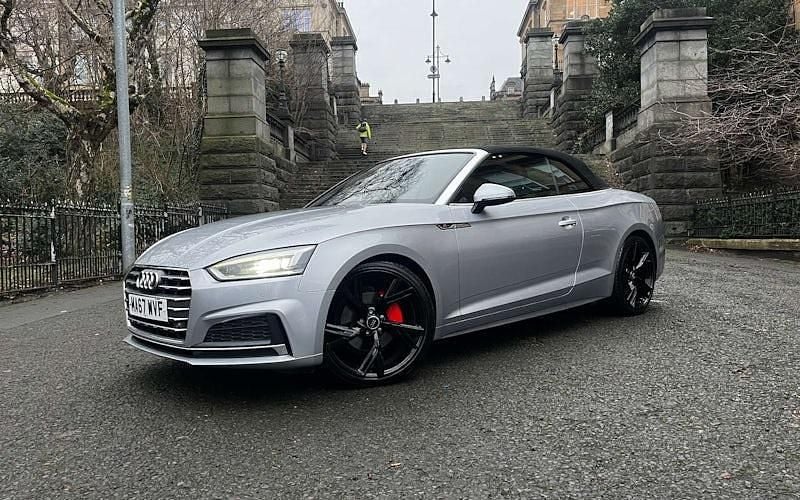 Begagnad Audi A5 Cabriolet S-Line 190 HK (139 kW) 2017 Silver Cab