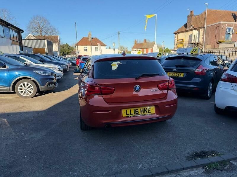 Used BMW 120 Sport Line 2016 Orange Hatchback