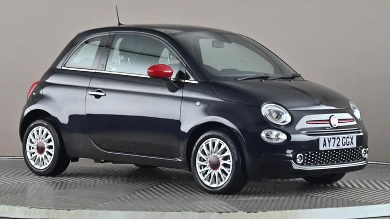 Black Used 2022 Fiat 500 Red Hatchback | £10,798 - Image 1/4