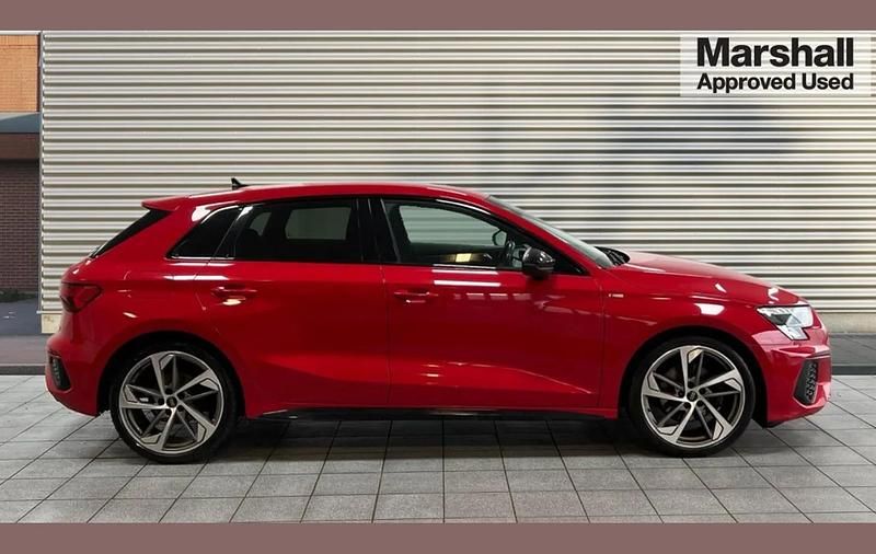 Used Audi A3 Black Edition 147 HP (108 kW) 2023 Red Sedan