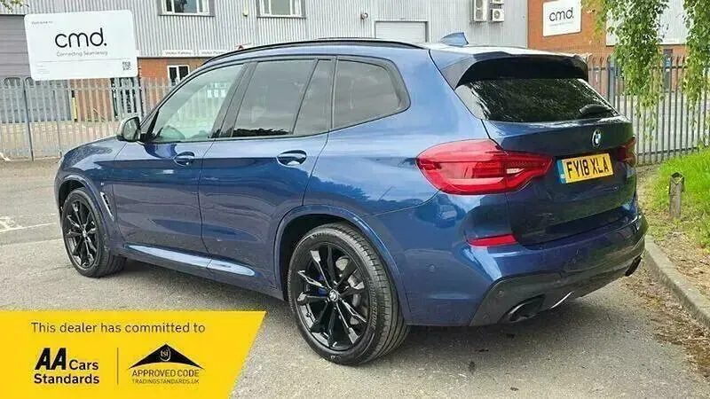 Used BMW X3 M Sport 360 HP (264 kW) 2018 Blue SUV