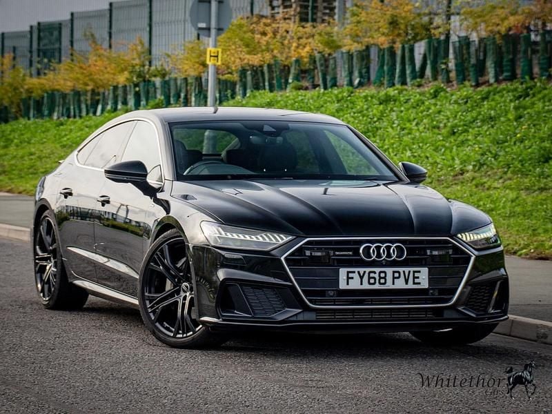 Black Used 2018 Audi A7 Sportback S-Line Hatchback | £25,500 (Expensive) - Image 1/4