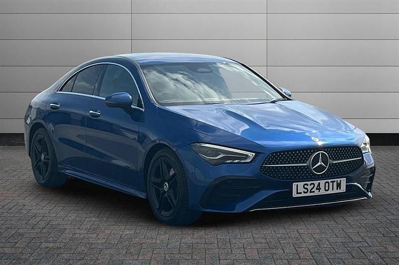 Spectral blue Used 2024 Mercedes CLA180 Executive Sedan | £27,659 (Fair price) - Image 1/4