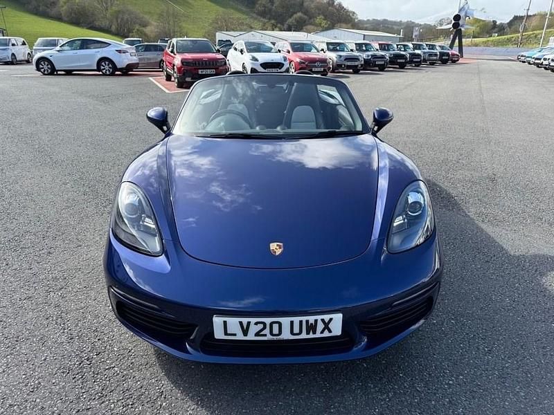 Used Porsche Boxster 300 HP (220 kW) 2020 Blue Cabriolet