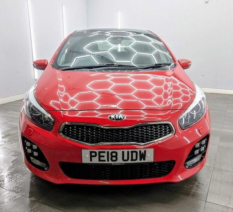 Used Kia Ceed GT-Line S 136 HP (100 kW) 2018 Red Hatchback