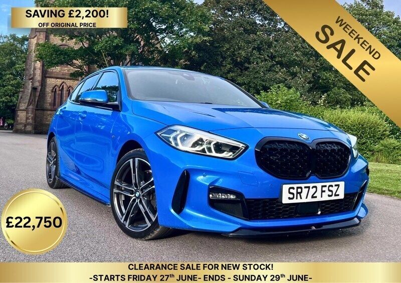 Blue Used 2022 BMW 118 M Sport Hatchback | £22,750 (Fair price) - Image 1/4