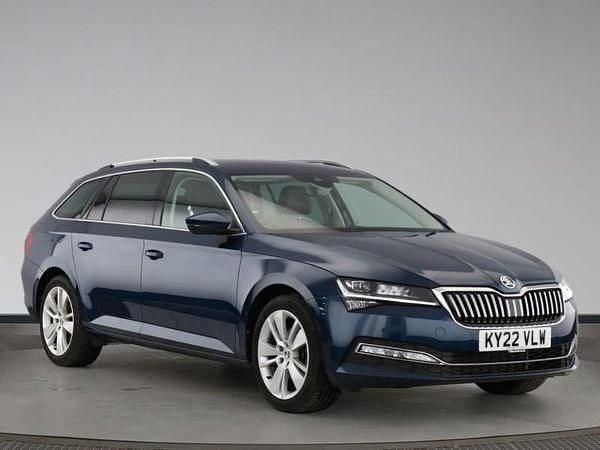 Blue Used 2022 Skoda Superb SE L Estate | £23,599 (Fair price) - Image 1/1