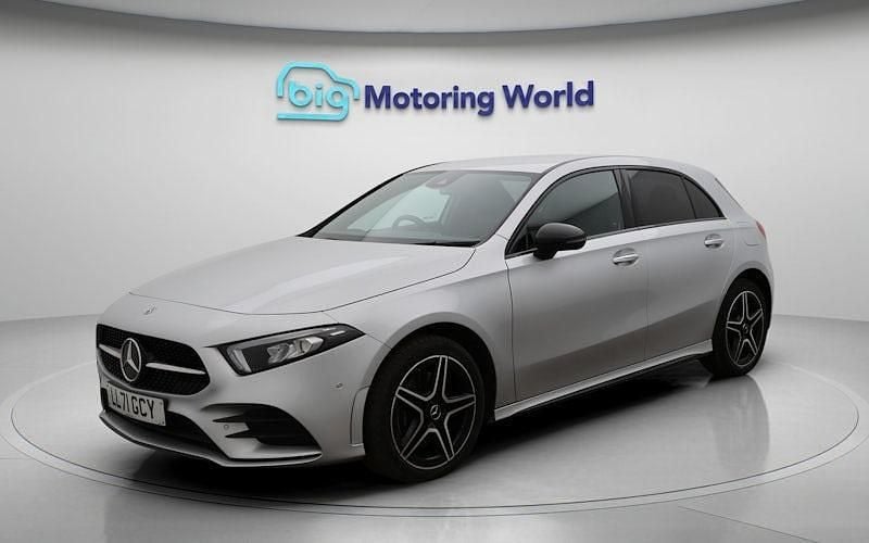 Used Mercedes A250 AMG line 259 HP (190 kW) 2022 Silver Hatchback