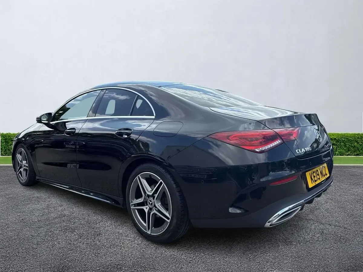 Used Mercedes CLA180 AMG line 136 HP (100 kW) 2019 Black Coupe