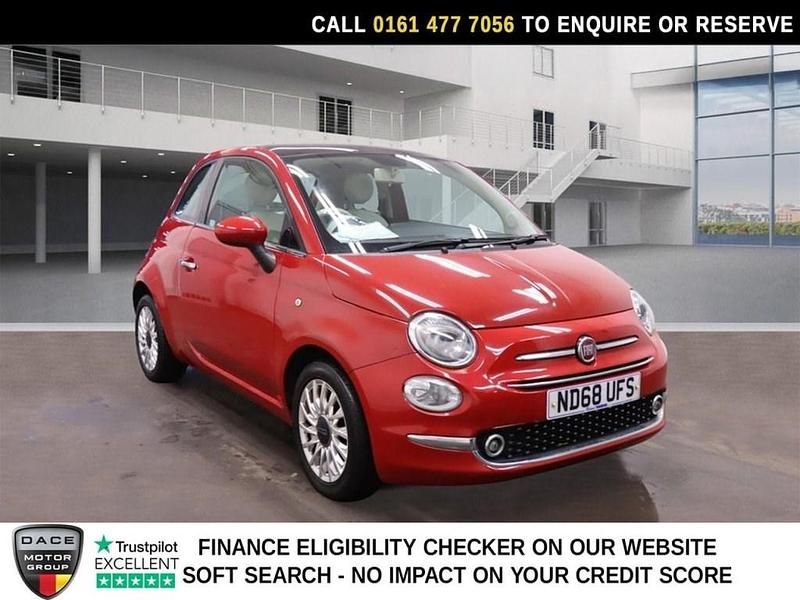 Used Fiat 500 Lounge 69 HP (50 kW) 2019 Red Hatchback