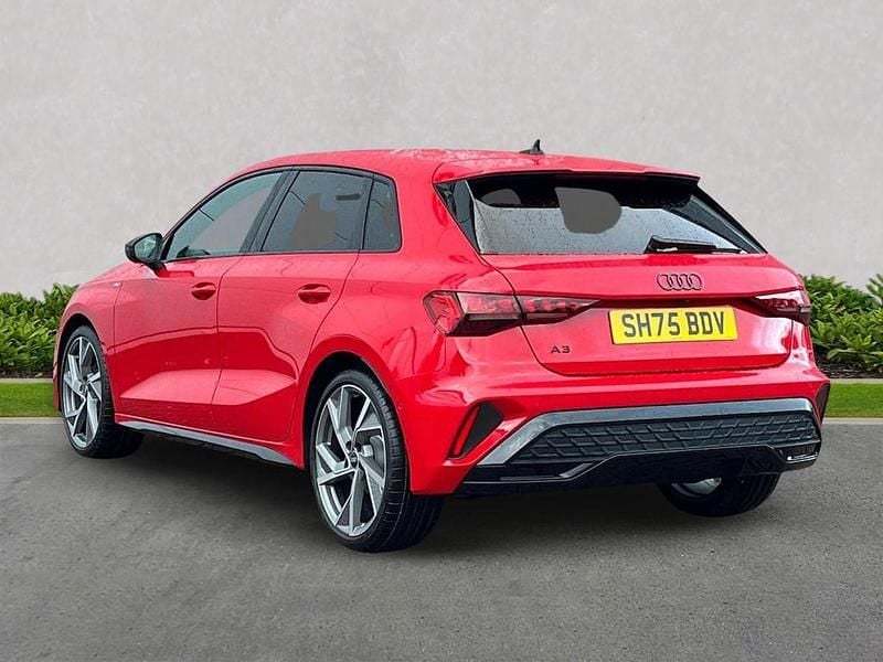 Used Audi A3 Black Edition 150 HP (110 kW) 2025 Red Hatchback