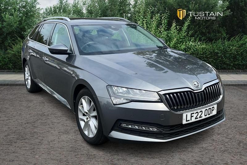 Grey Used 2022 Skoda Superb SE Technology Estate | £17,999 (Fair price) - Image 1/4