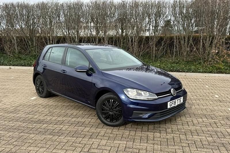 Used VW Golf VII S 125 HP (91 kW) 2018 Blue Hatchback