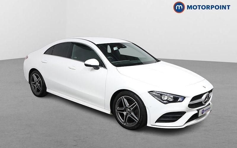 White Used 2022 Mercedes CLA180 AMG line Sedan | £23,899 (Fair price) - Image 1/4
