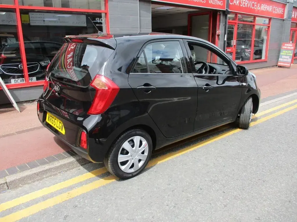 Used Kia Picanto 65 HP (47 kW) 2015 Black Hatchback