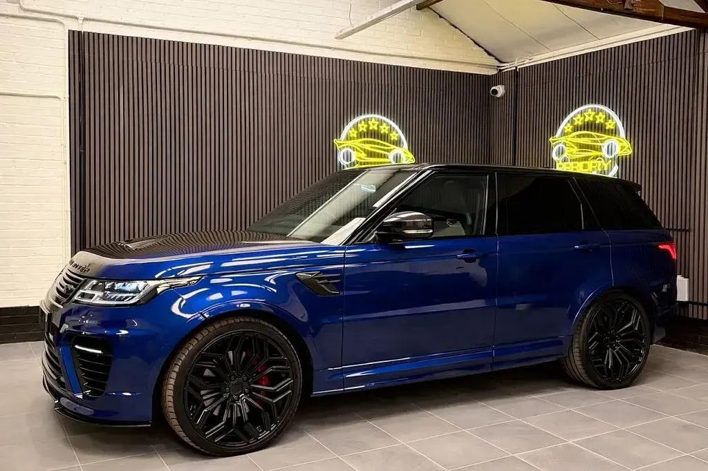 Used Land Rover Range Rover Sport SVR 575 HP (422 kW) 2019 Blue SUV