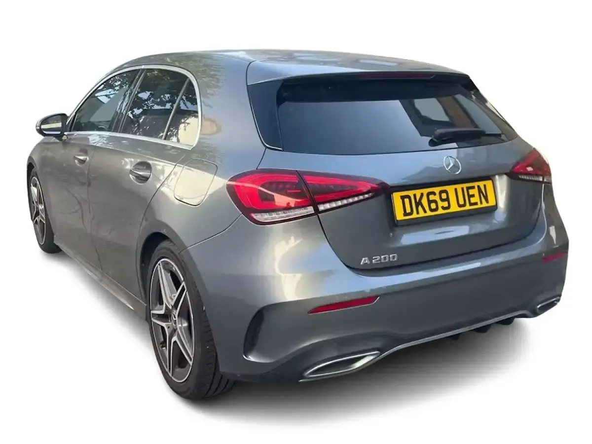 Used Mercedes A200 AMG line 163 HP (119 kW) 2019 Grey Hatchback