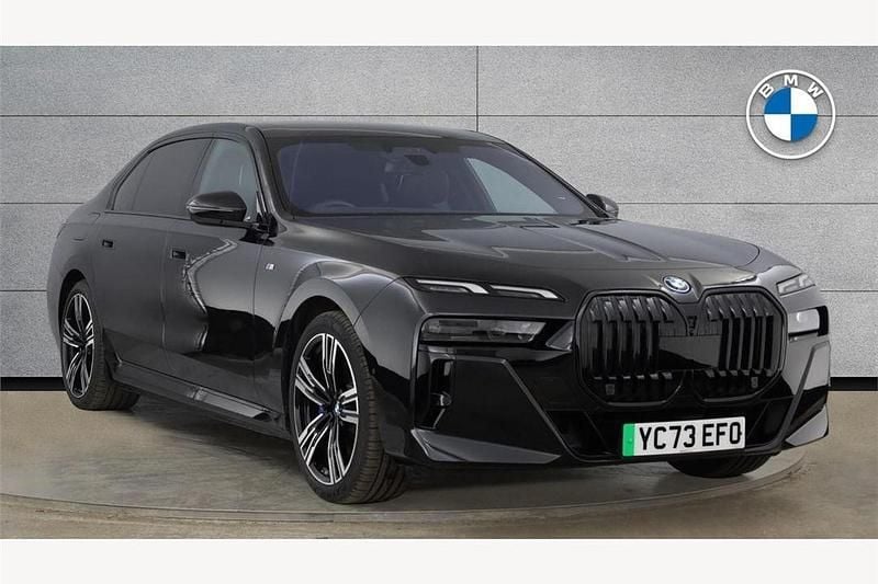 Black Used 2023 BMW i7 M Sport Sedan | £67,795 (Fair price) - Image 1/4