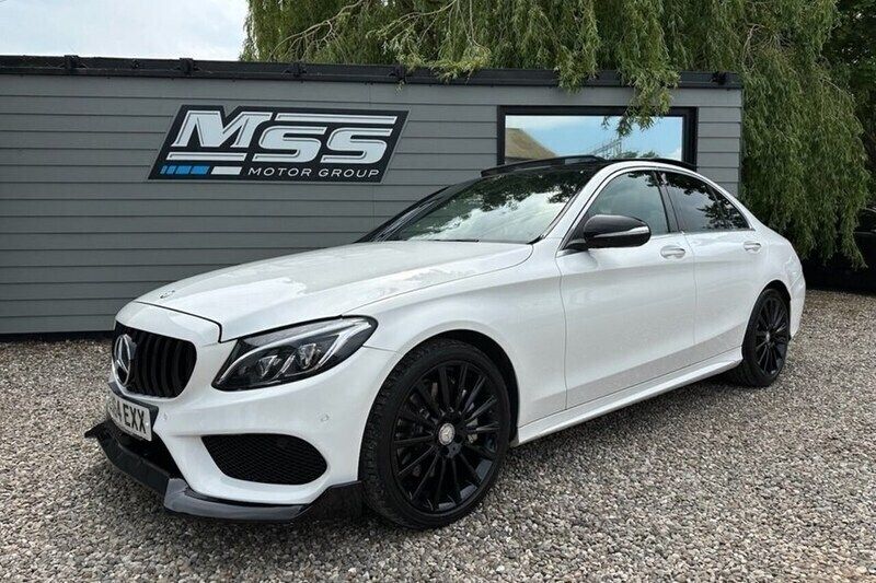 White Used 2014 Mercedes C250 AMG line Sedan | £11,495 (Expensive) - Image 1/1