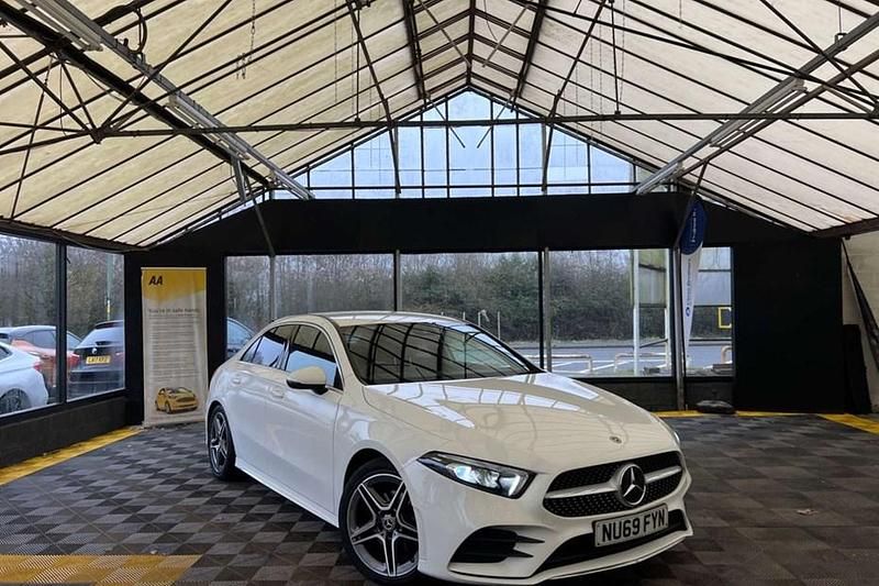 Used Mercedes A200 AMG line 163 HP (119 kW) 2019 White Sedan