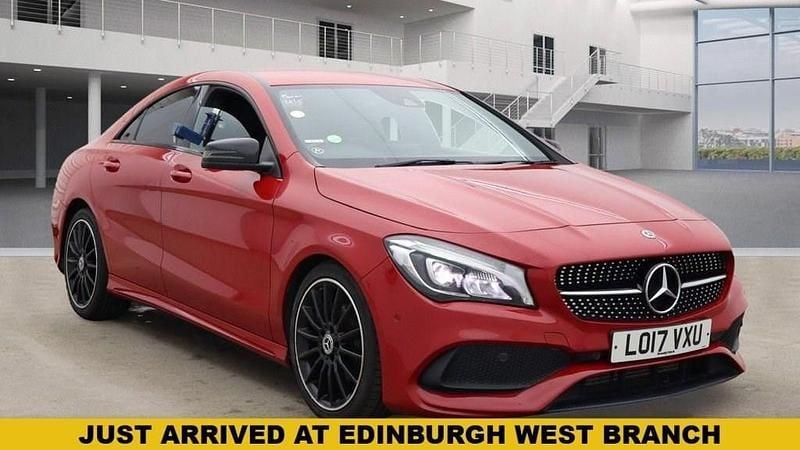 Red Used 2017 Mercedes CLA180 AMG line Sedan | £12,995 (Fair price) - Image 1/4