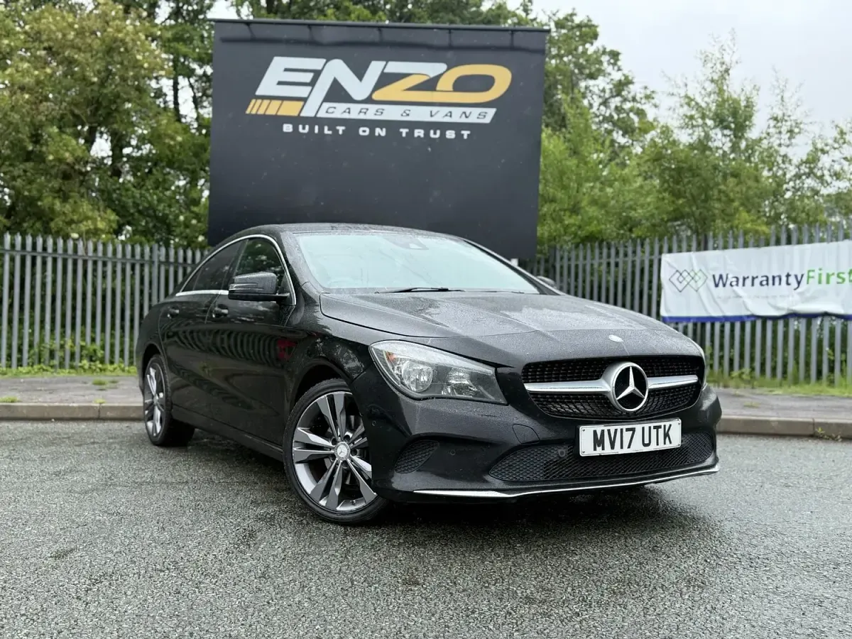 Used Mercedes CLA220 AMG line 177 HP (130 kW) 2017 Black Sedan