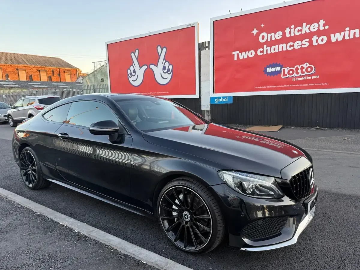 Used Mercedes C220 AMG line 2016 Black Coupe