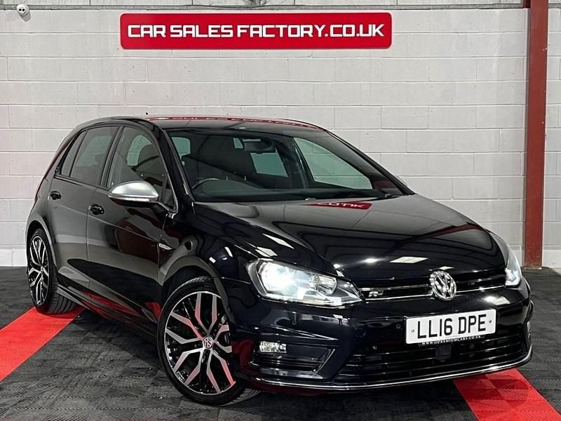 Black Used 2016 VW Golf VII R-line Hatchback | £7,995 (Good price) - Image 1/4