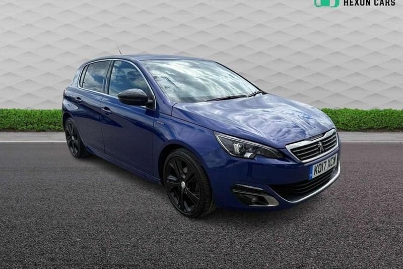 Used Peugeot 308 GT-line 120 HP (88 kW) 2017 Blue Hatchback
