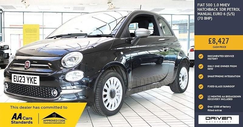 Used Fiat 500 S 70 HP (51 kW) 2023 Black Hatchback