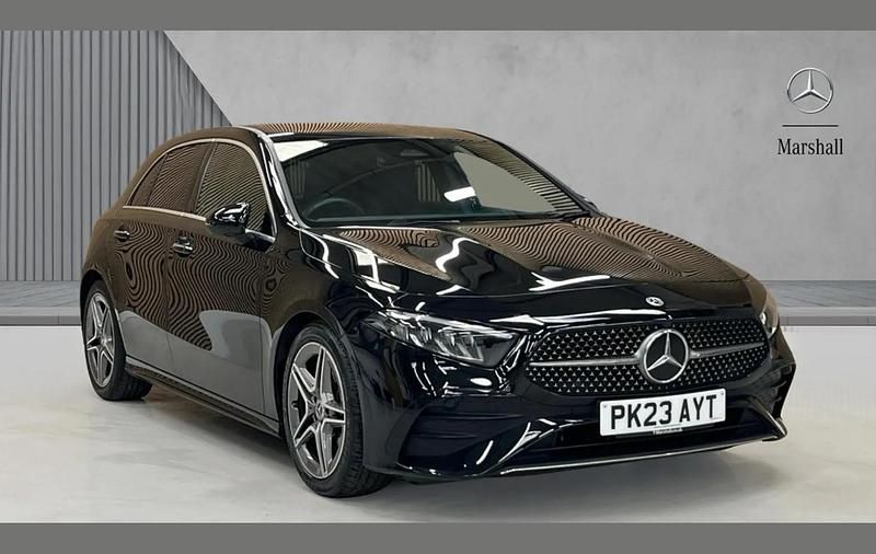 Used Mercedes A180 AMG Line Premium 134 HP (98 kW) 2023 Black Hatchback