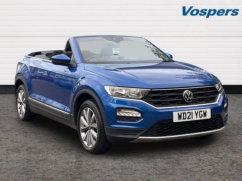 Used VW T-Roc Cabriolet Design 110 HP (80 kW) 2021 Blue Cabriolet