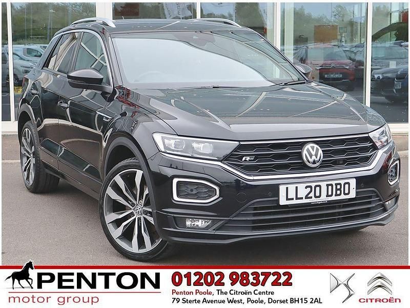 Black Used 2020 VW T-Roc R-line SUV | £20,490 (Fair price) - Image 1/4