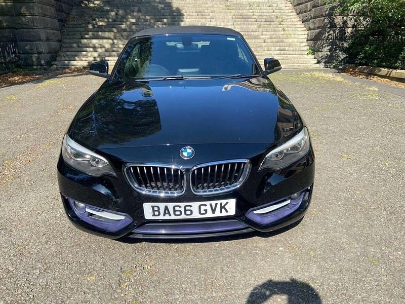 Used BMW 218 Sport Line 136 HP (100 kW) 2017 Black Cabriolet