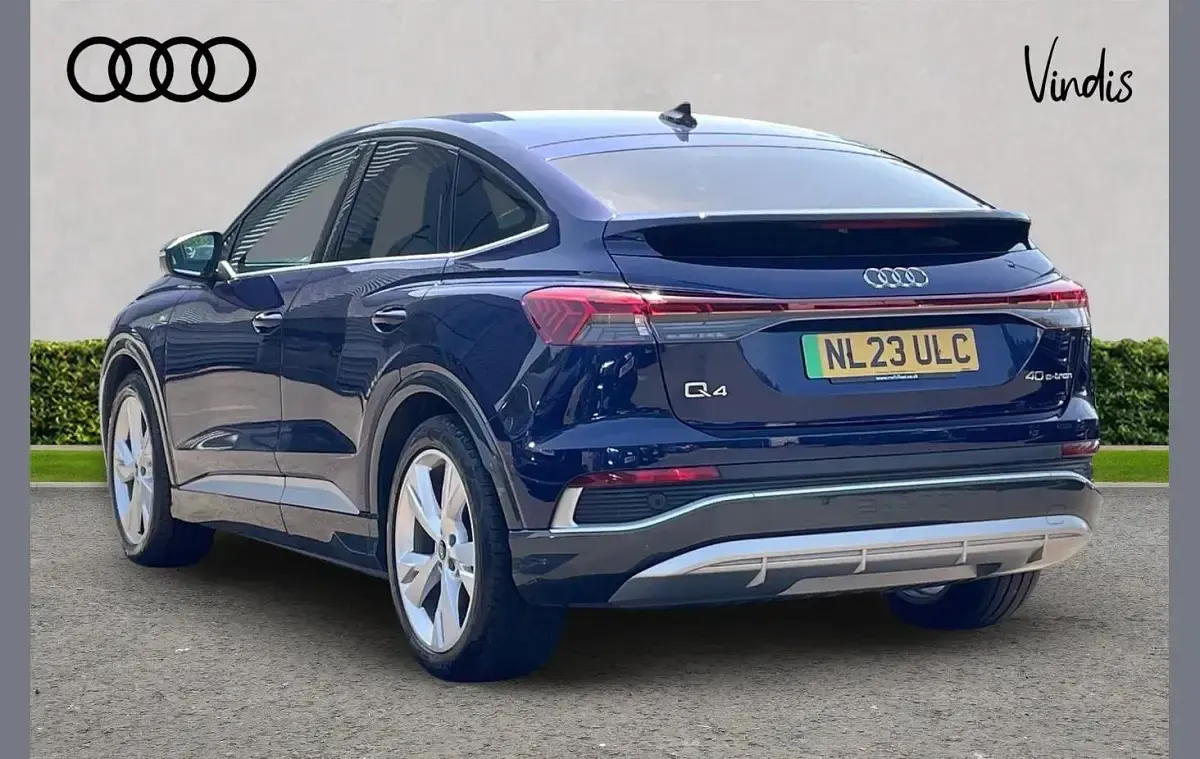 Used Audi Q4 e-tron S-Line 150 kW (204 HP) 2023 Blue SUV
