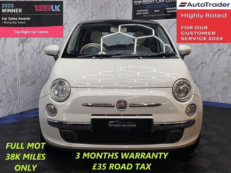 Used Fiat 500 Lounge 69 HP (50 kW) 2010 White Hatchback