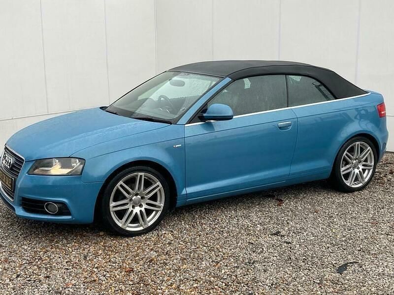 Used Audi A3 Cabriolet S-Line 140 HP (102 kW) 2009 Blue Cabriolet