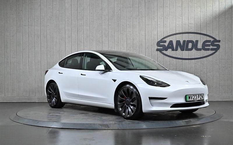 Used Tesla Model 3 Performance 461 kW (627 HP) 2023 White Sedan
