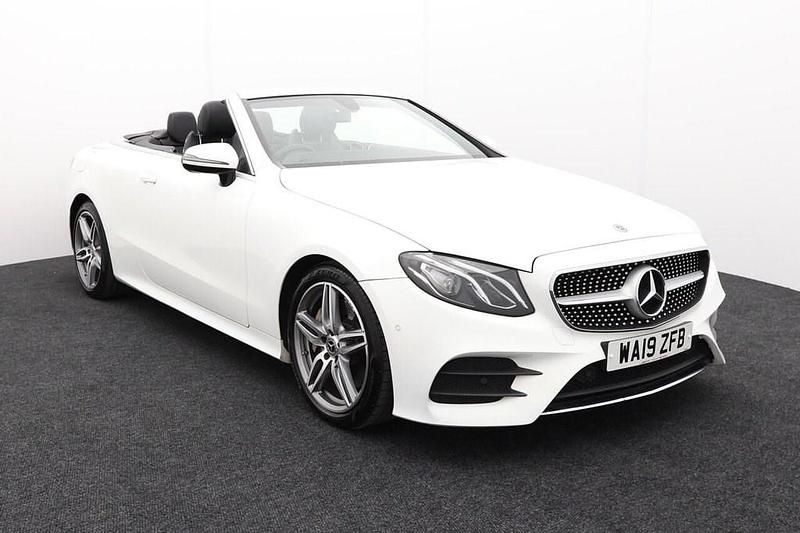 Used Mercedes E300 AMG line 245 HP (180 kW) 2019 White Cabriolet