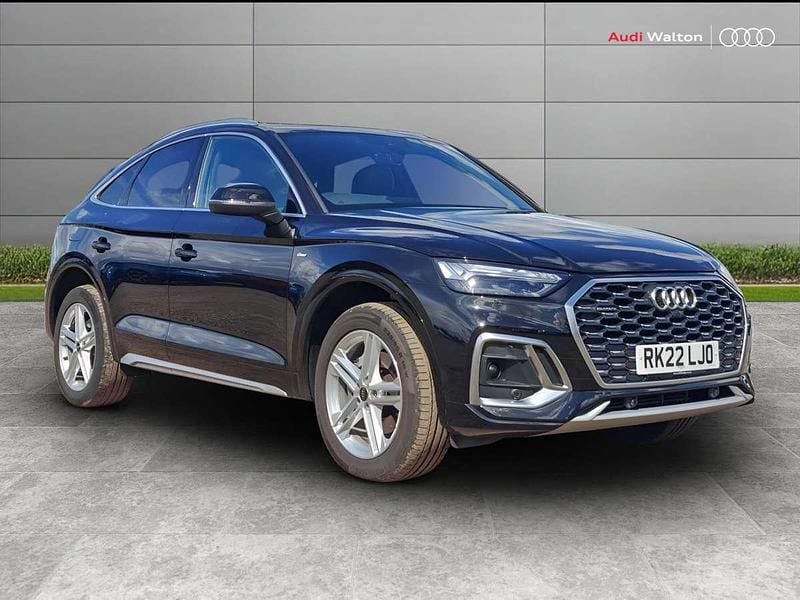 Black Used 2022 Audi Q5 Sportback S-Line SUV | £34,790 (Fair price) - Image 1/4