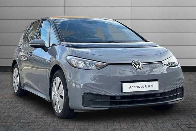 Used VW ID.3 Pure 110 kW (150 HP) 2021 Moonstone grey with black roof Hatchback