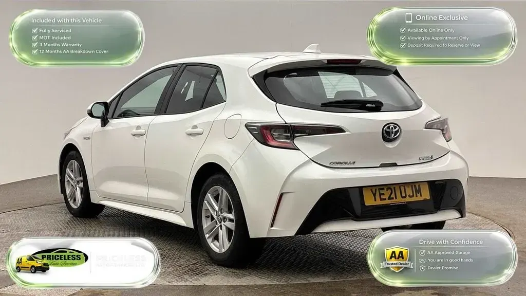 Used Toyota Corolla 122 HP (89 kW) 2021 White Hatchback