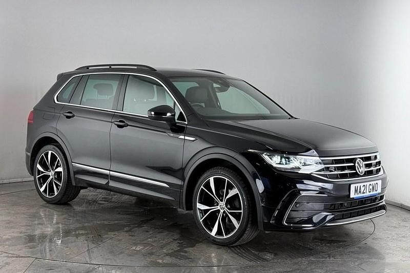 Black Used 2021 VW Tiguan R-line SUV | £22,850 (Good price) - Image 1/1