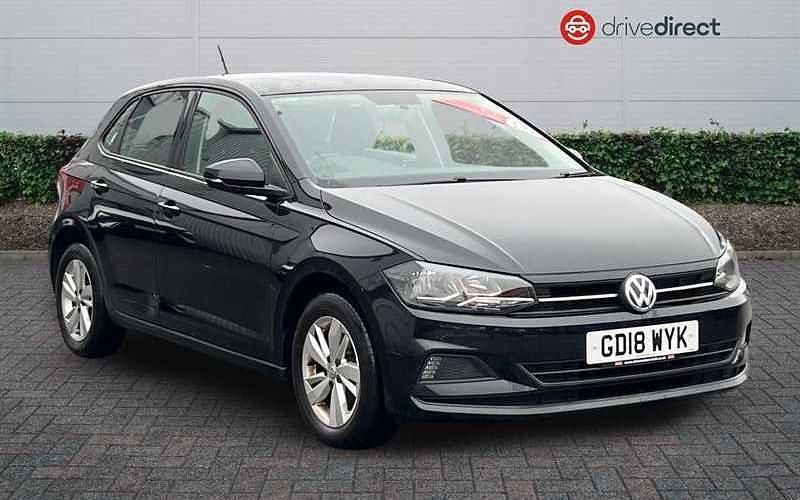 Black Used 2018 VW Polo SE Hatchback | £9,558 (Fair price) - Image 1/4