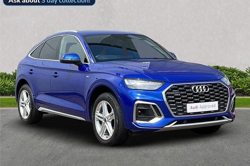 Blue Used 2022 Audi Q5 Sportback S-Line SUV | £32,114 (Fair price) - Image 1/4