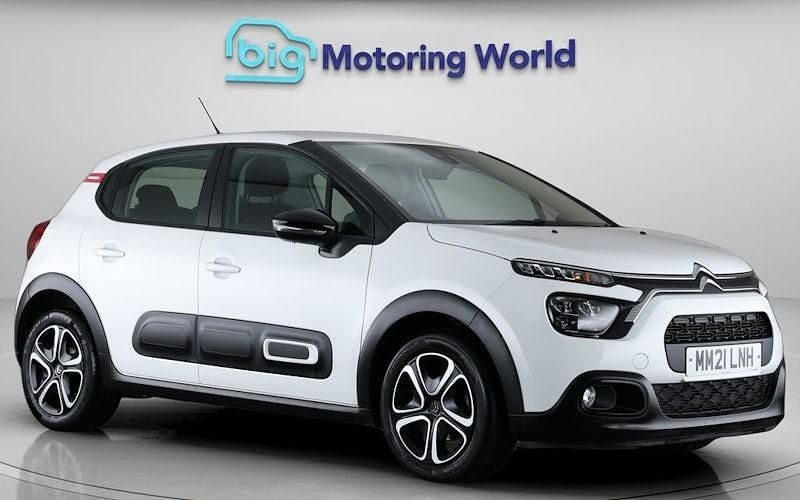 White Used 2021 Citroën C3 PureTech Hatchback | £9,900 (Good price) - Image 1/4