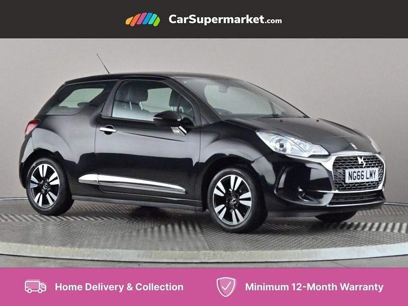 Black Used 2017 DS Automobiles DS3 Chic Hatchback | £6,997 (Fair price) - Image 1/4