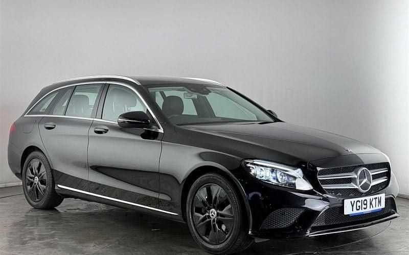 Used Mercedes C200 Premium 184 HP (135 kW) 2019 Black Estate