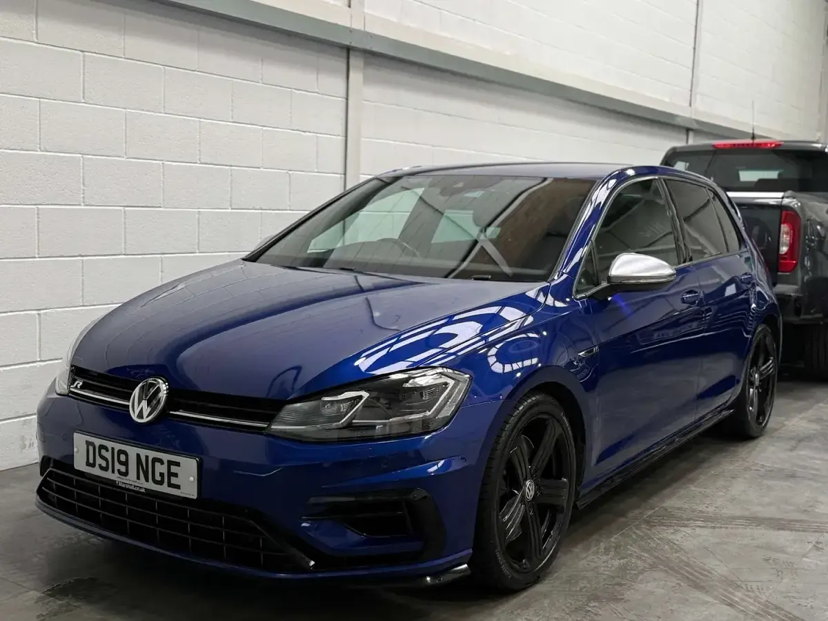 Used VW Golf VII R 2019 Blue Hatchback