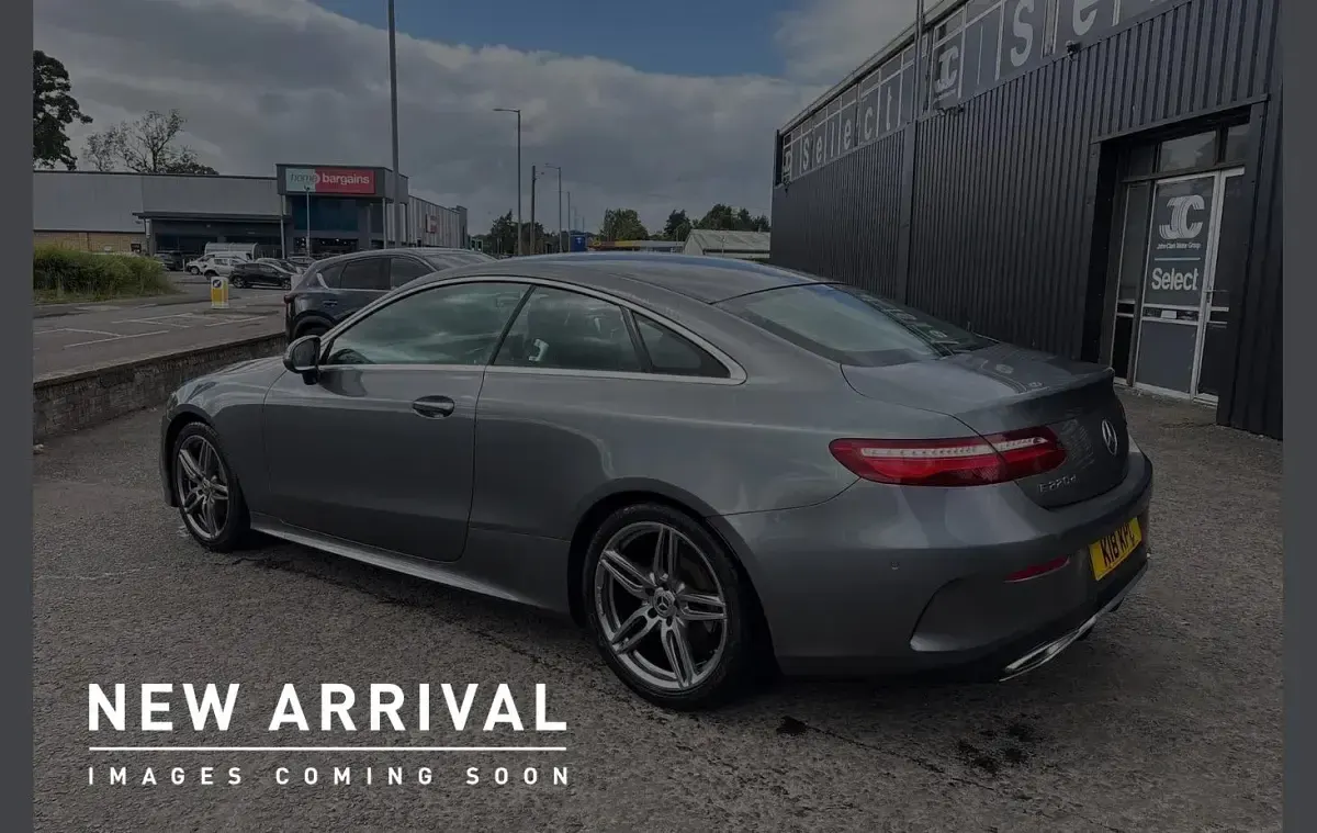 Used Mercedes E220 AMG line 191 HP (140 kW) 2018 Grey Coupe